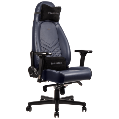 Ghế Noblechairs Icon Series Midnight Blue/Graphite (Real Leather)
